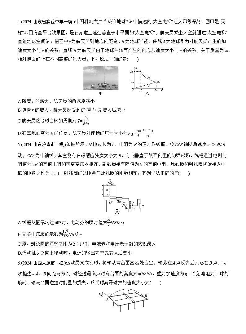 选择题提速练(6) --2025年高考物理大二轮复习（考前特训学生版）第2页
