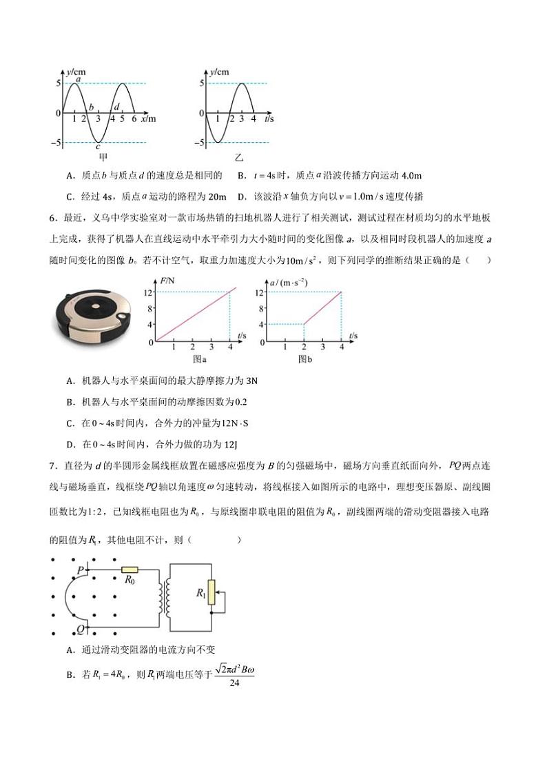 2025年广西省高考[高考]一模质量监测卷(三)物理试卷(原卷+解析卷)第3页