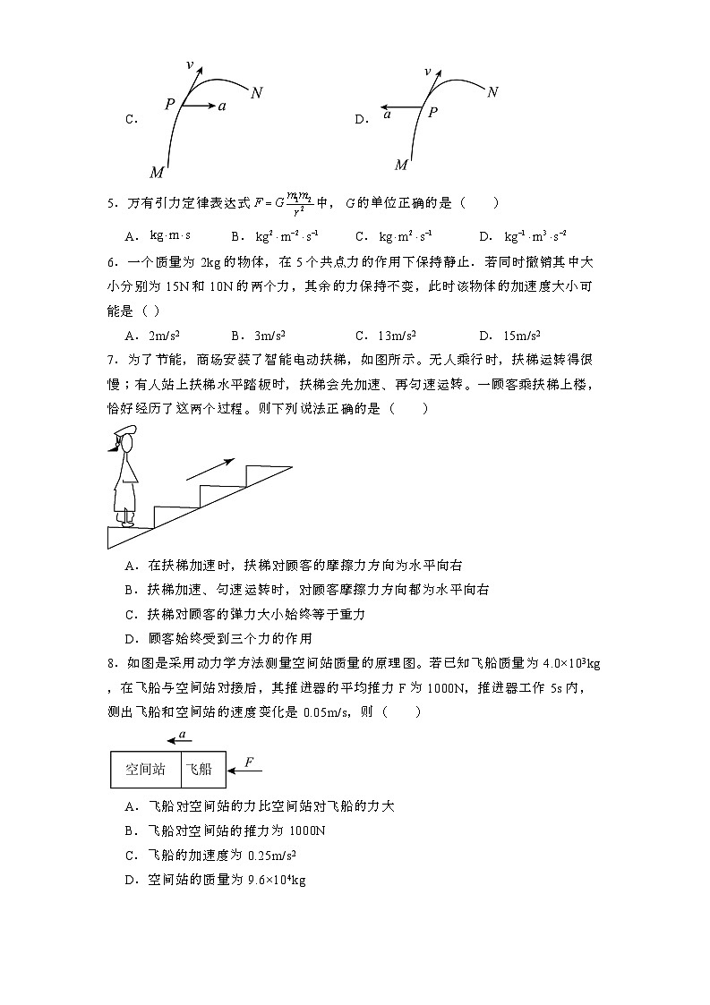 江苏省无锡市惠山区锡山高级中学锡西分校2024-2025学年高一上学期12月阶段测试 物理试题第2页