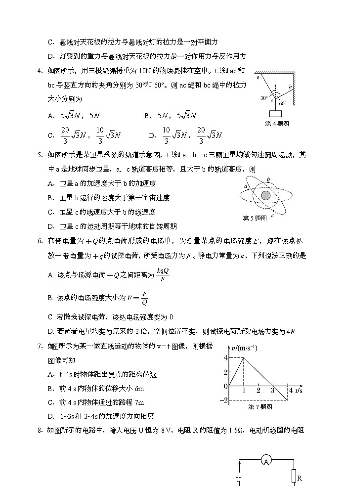 浙江省丽水市普通高中2024-2025学年高二上学期期末教学质量监控 物理试卷第2页
