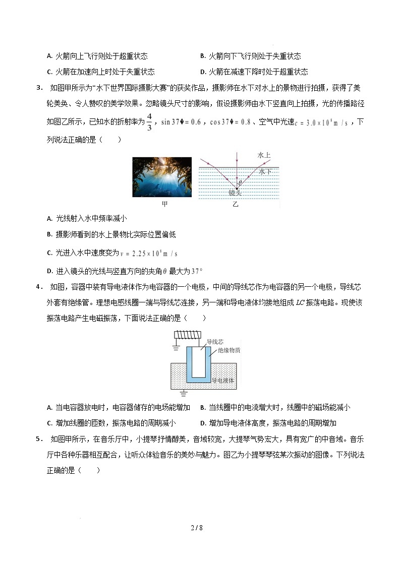 【开学摸底考】高三物理开学摸底考04（考试版）（新高考通用）第2页