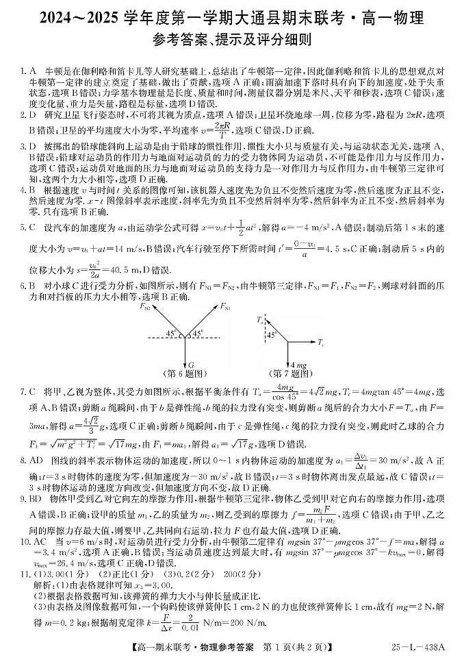 25-L-438A-物理DA(1)第1页
