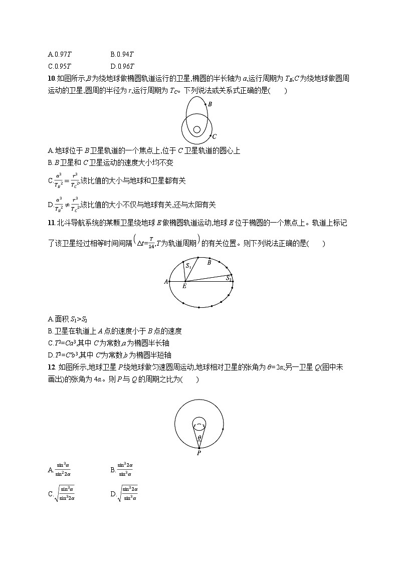 分层作业12　行星的运动第3页