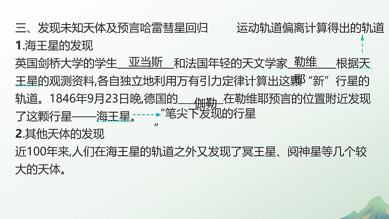 3　万有引力理论的成就第7页