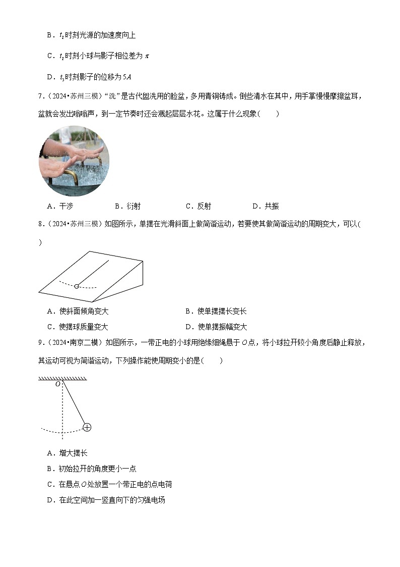 2025年高考物理解密之考点专题训练09机械振动（Word版附解析）第3页