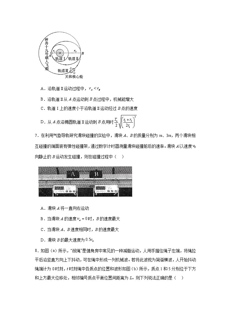 2025届辽宁省沈阳市高三上学期教学质量监测（一）物理试卷第3页