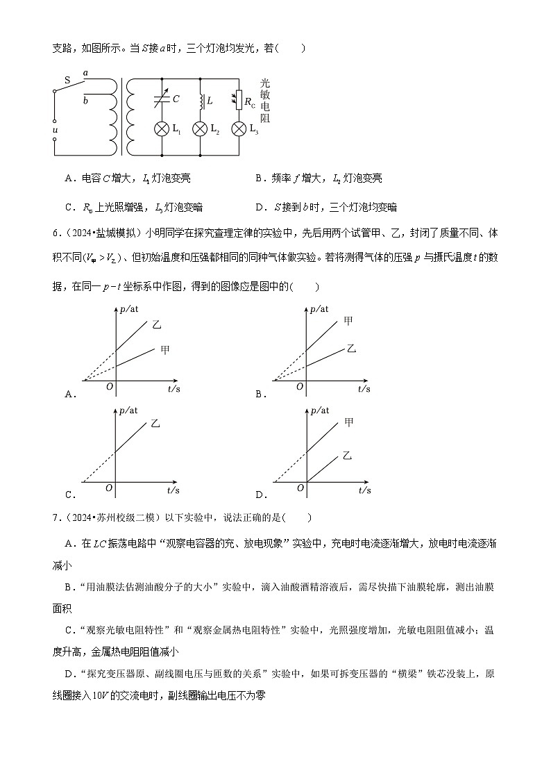 2025年高考物理压轴训练24（Word版附解析）第3页
