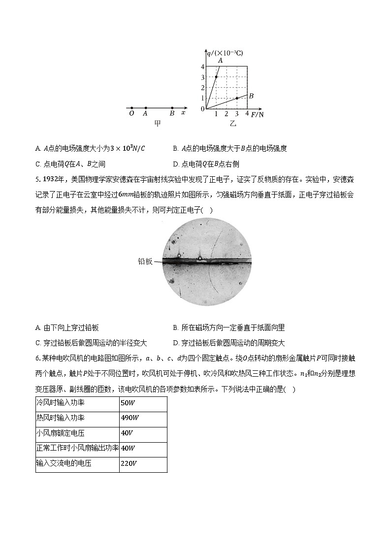 云南省昆明市云南师大附中2024-2025学年高二（上）期末物理试卷第2页