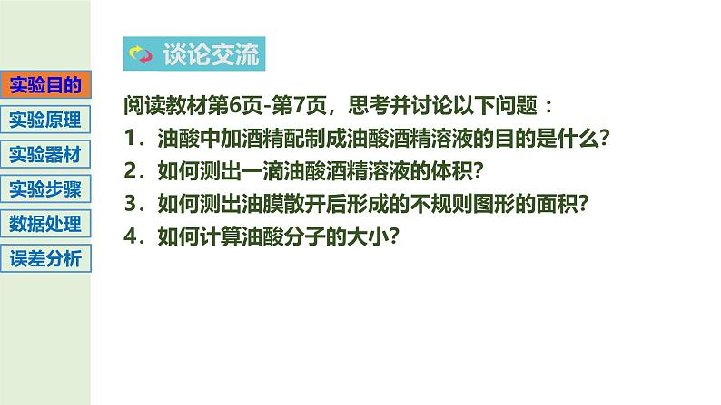 1.2实验：用油膜法估测油酸分子的大小（课件）-2024-2025学年高二物理（人教版2019选择性必修第三册）第3页