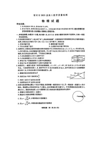 安徽省宿州市2024-2025学年高三上学期期末教学质量检测（图片版）物理试卷