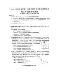 安徽省芜湖市2024-2025学年高三上学期期末考试（图片版）物理试卷