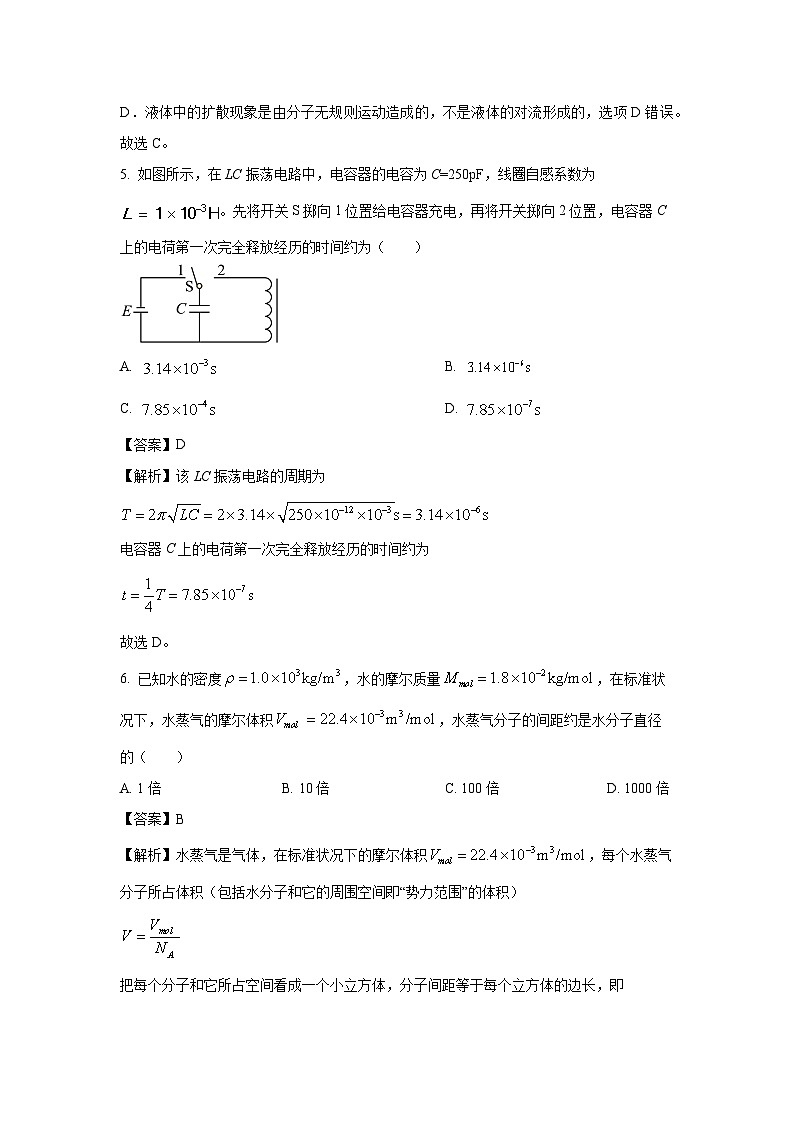 河北省唐山市2023-2024学年高二下学期5月期中考试物理试卷（解析版）第3页