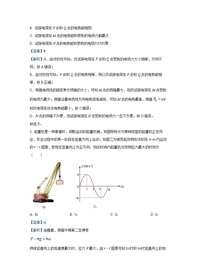河北省张家口市2024-2025学年高三上学期期末教学质量监测物理试题（解析版）第2页