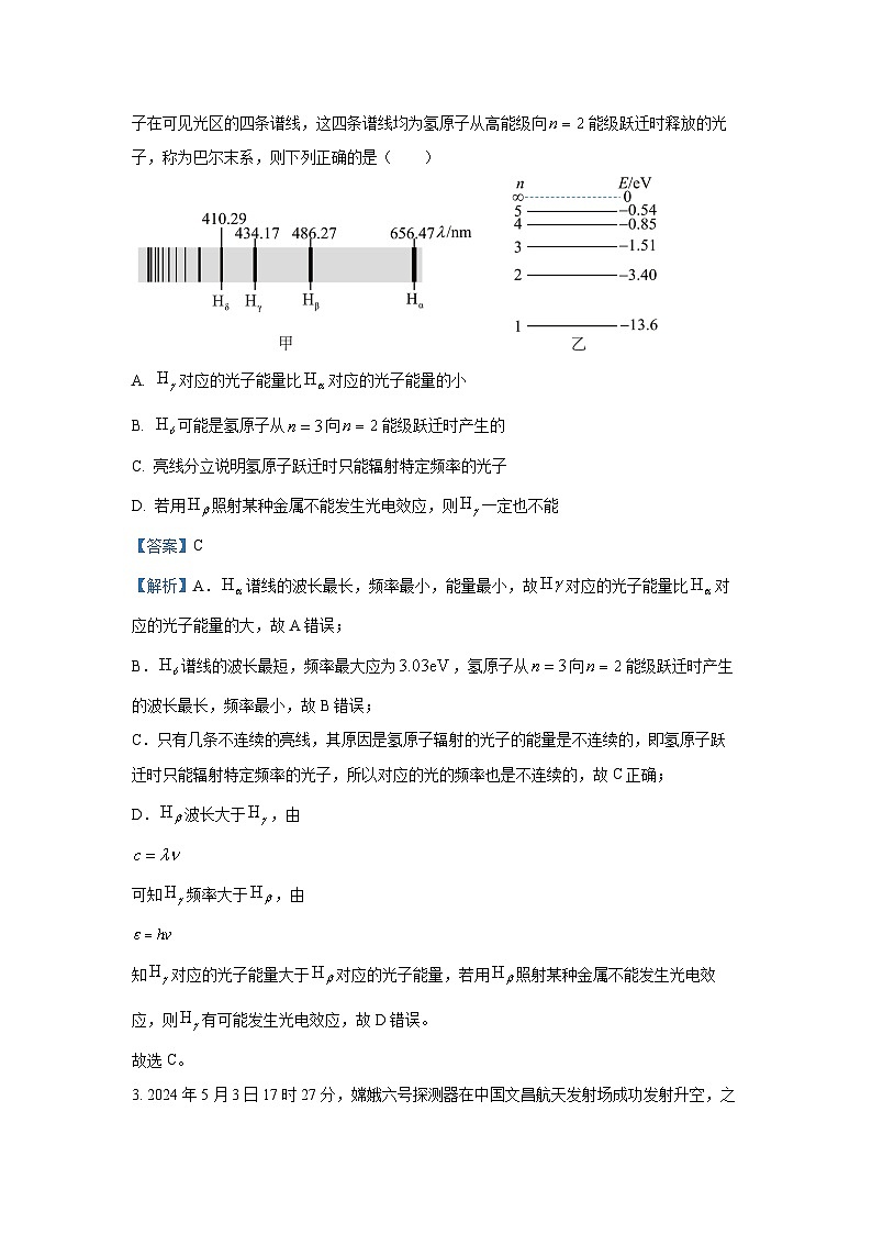 天津市和平区2024-2025学年高三上学期期末质量调查物理试题（解析版）第2页