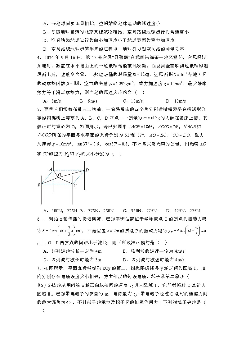 河北省唐山市部分校2024-2025学年高三上学期12月质量检测 物理试题第2页