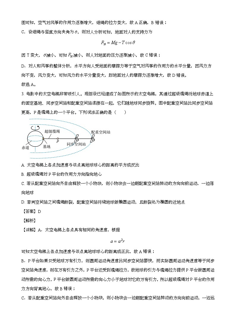 湖南省长沙市长郡中学2024-2025学年高三上学期月考卷（四） 物理试题（含解析）第3页