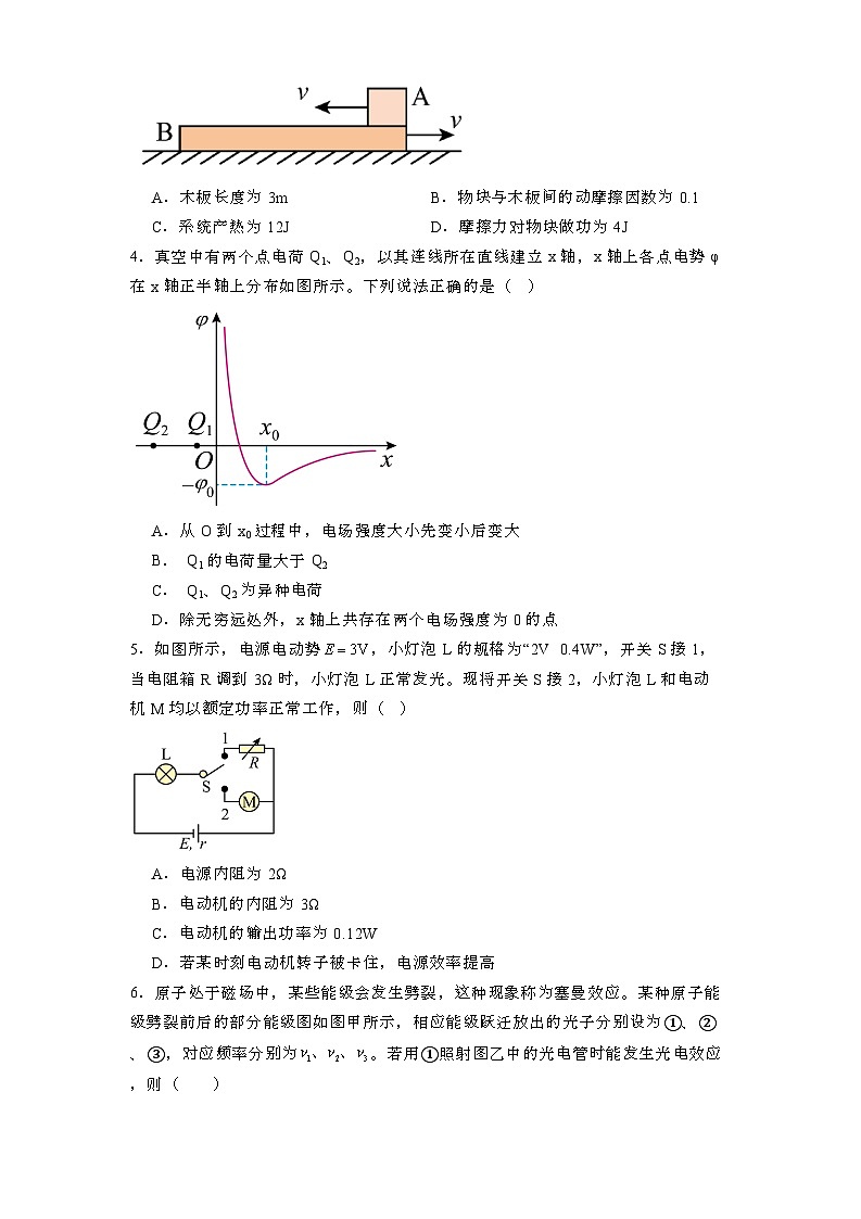 四川省成都市第七中学2024-2025学年高三上学期12月阶段性考试 物理试卷第2页