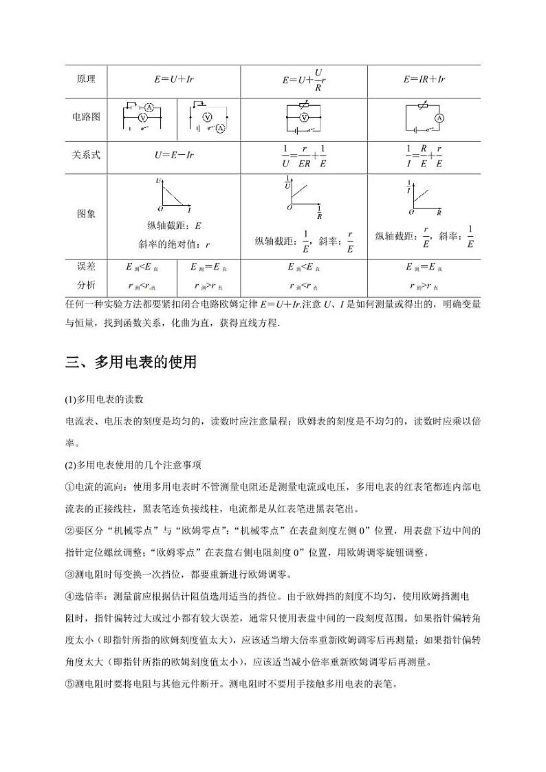 实验2 电学实验（学生版） 2025届高考物理二轮复习热点题型归类 第3页