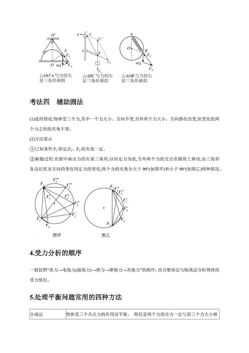 选择1 力和物体平衡（教师版） 2025届高考物理二轮复习热点题型归类 第3页