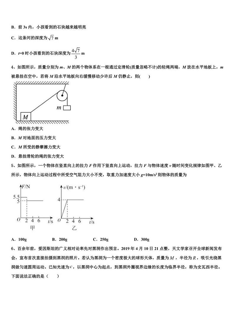 2025届安徽定远县炉桥中学高三(五)模拟考试物理试卷(含解析)第2页