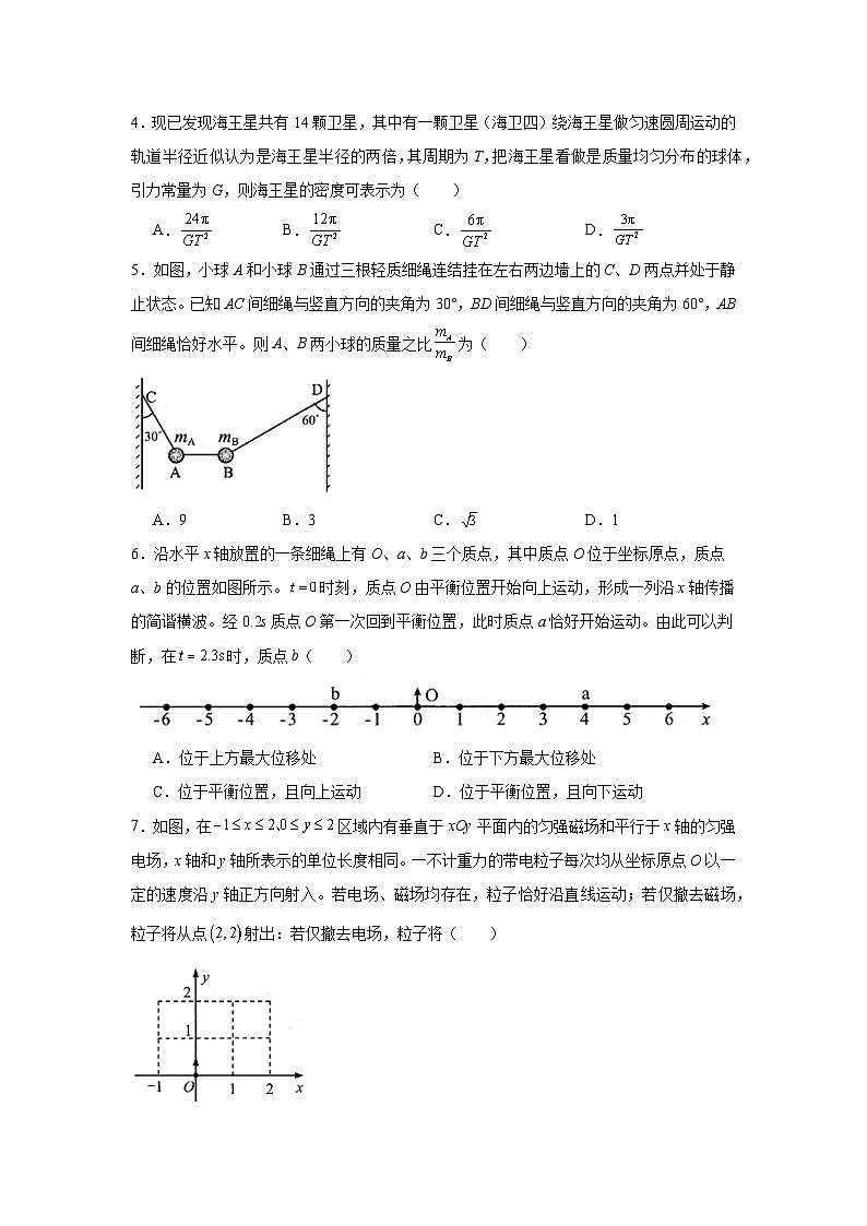 2025届贵州省贵阳市高三下学期适应性考试（一）物理试题第2页
