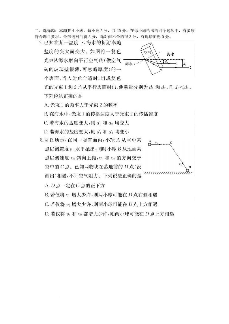 湖南长沙四大名校2025年高三下学期2月月考物理试题第3页