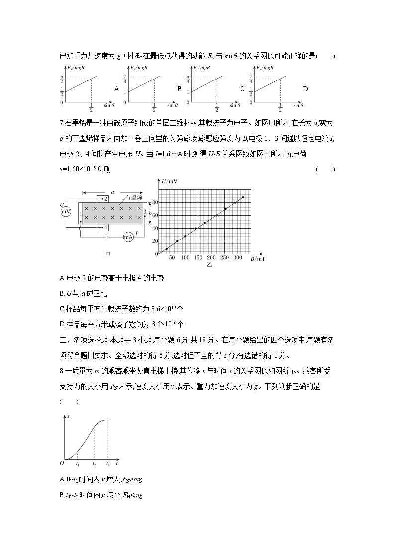 甘肃省张掖市某校2024-2025学年高三下学期2月检测物理试题（解析版）第3页