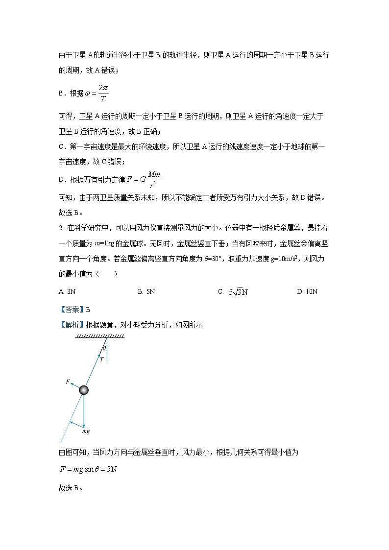 2024-2025学年四川省名校联盟高三上学期12月联考物理试卷（解析版）第2页