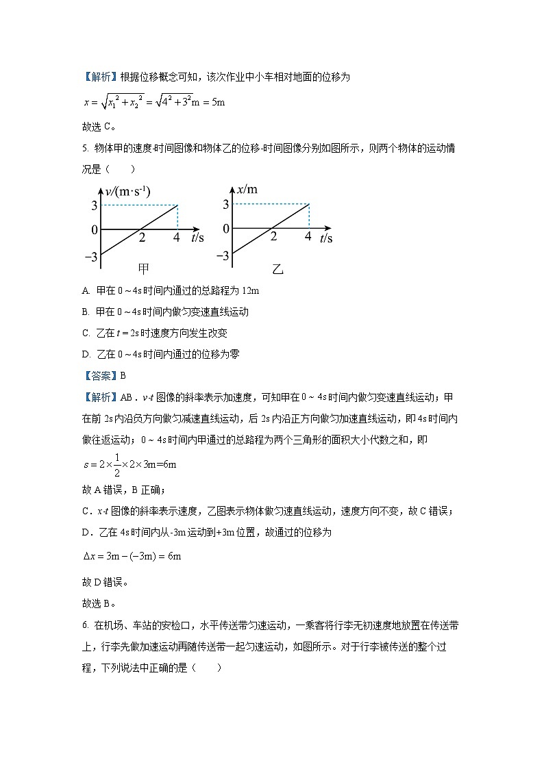 2024-2025学年黑龙江省新时代高中教育联合体高一上学期期末联合考试物理试卷（解析版）第3页