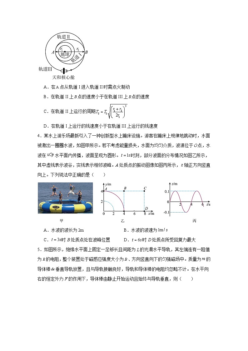 2025届云南省昭通市高三上学期诊断性检测物理试卷第2页