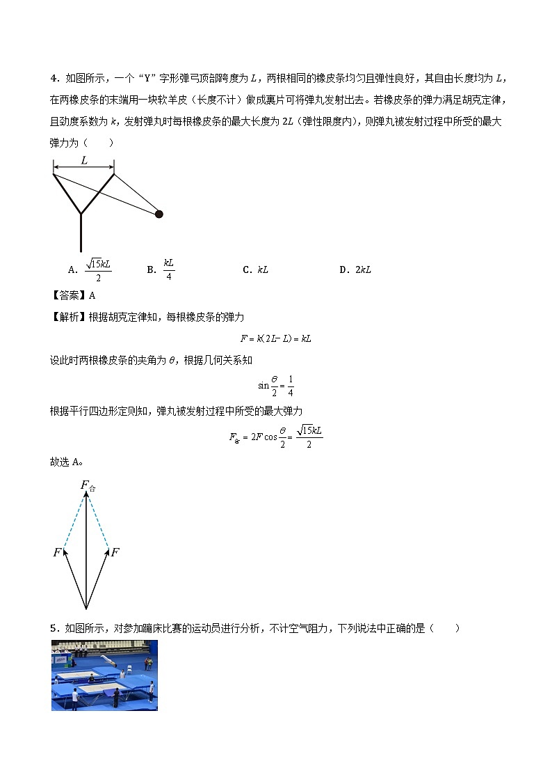 黑龙江省哈尔滨市多校2024-2025学年第一学期高一期末检测物理试题第3页
