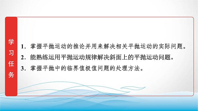 人教版高中物理必修第二册第五章素养提升课(二)平抛运动规律的应用课件第2页