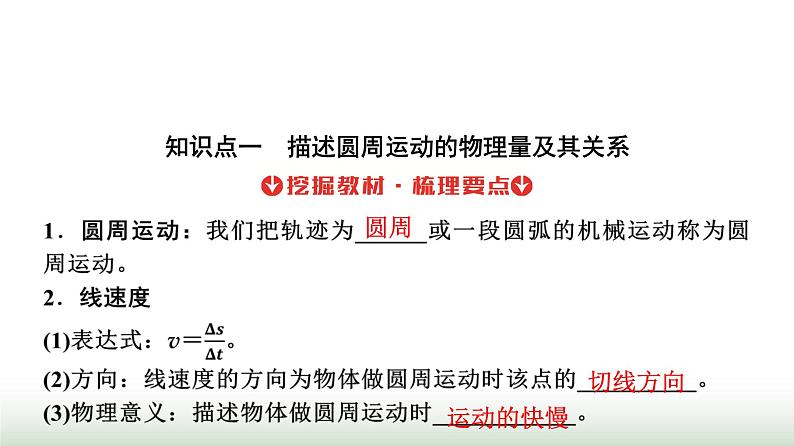 人教版高中物理必修第二册第六章1圆周运动课件第5页