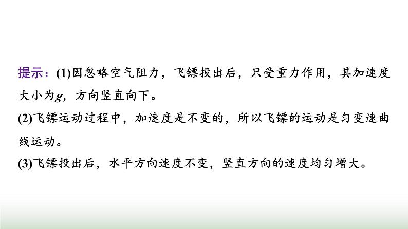 人教版高中物理必修第二册第五章4抛体运动的规律课件第8页