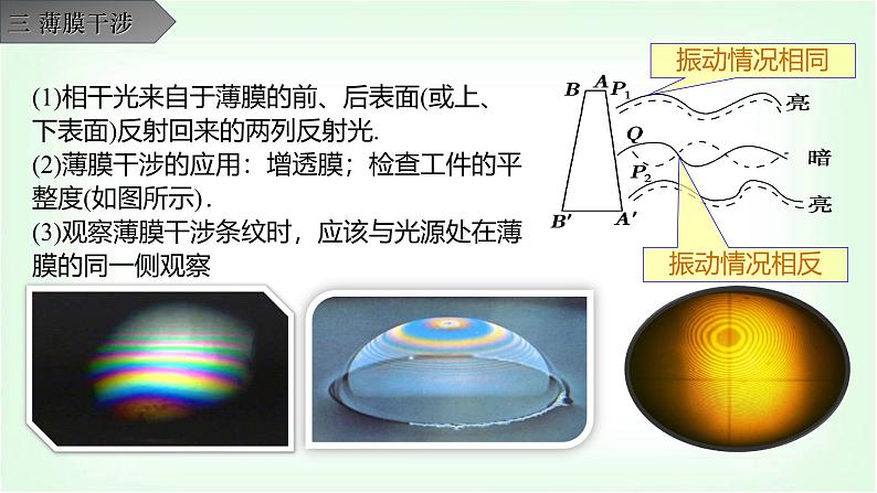 人教版高中物理选择性必修第一册光的干涉、衍射、偏振课件第7页