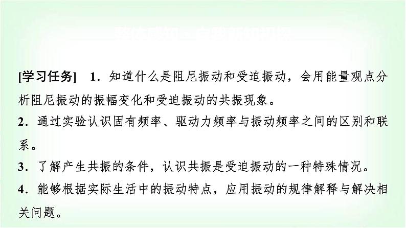 人教版高中物理选择性必修第一册第二章6受迫振动共振课件第2页