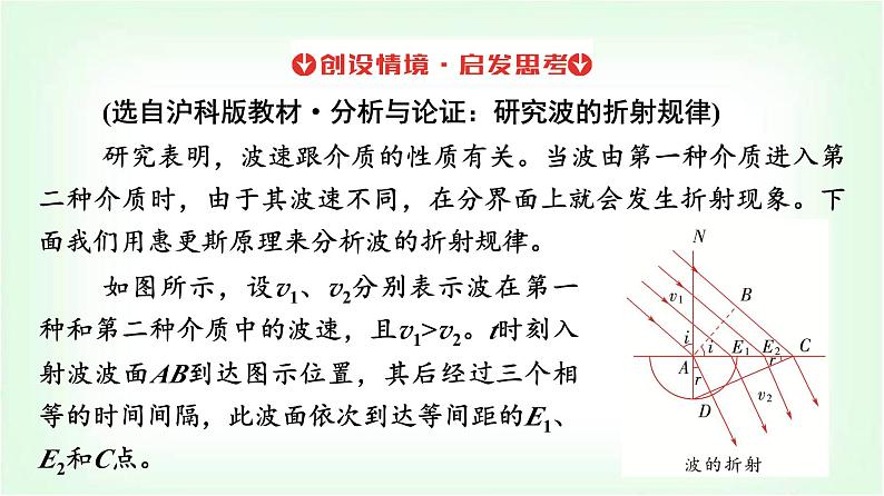 人教版高中物理选择性必修第一册第三章3波的反射、折射和衍射课件第7页