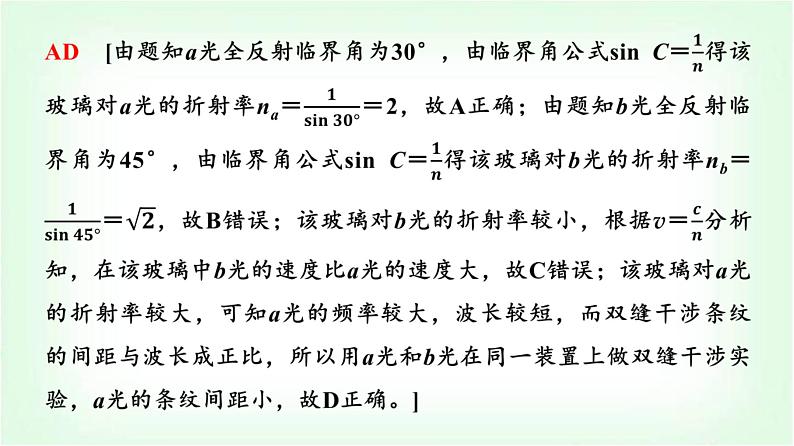 人教版高中物理选择性必修第一册第四章主题提升课(三)光及其应用课件第4页