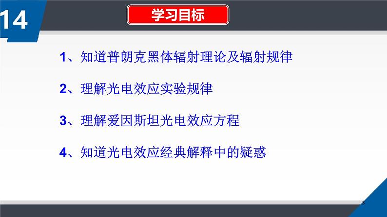 人教版高中物理选择性必修第三册普朗克黑体辐射理论及光电效应课件第3页