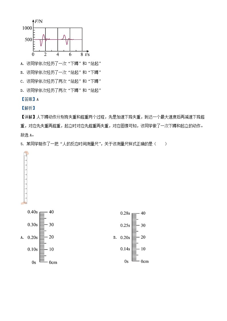 江西省南昌市2023_2024学年高一物理上学期1月期末联考试题含解析第3页