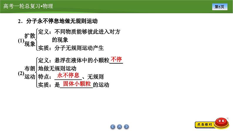 新高考物理一轮复习知识梳理+巩固练习课件第十四章　第一讲分子动理论　内能（41）第5页