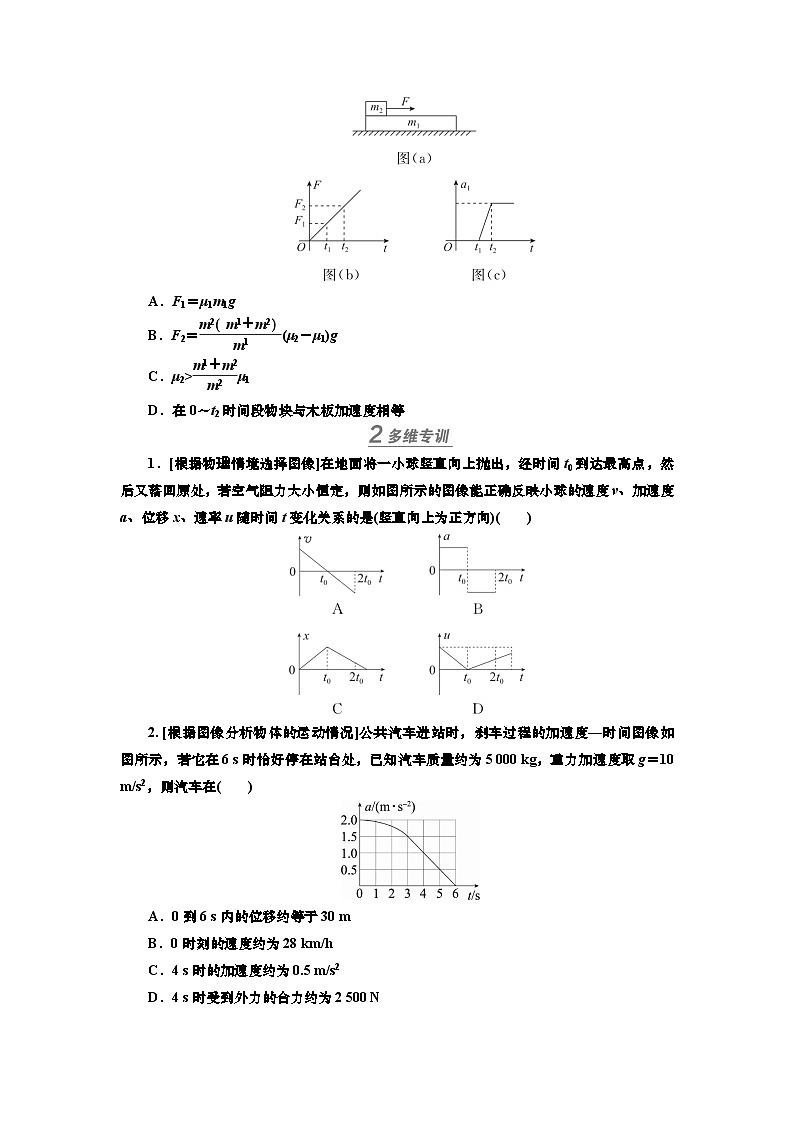 新高考物理一轮复习知识梳理+巩固练习讲义第三章专题三　应用牛顿运动定律解决三类常见问题（含答案解析）第2页