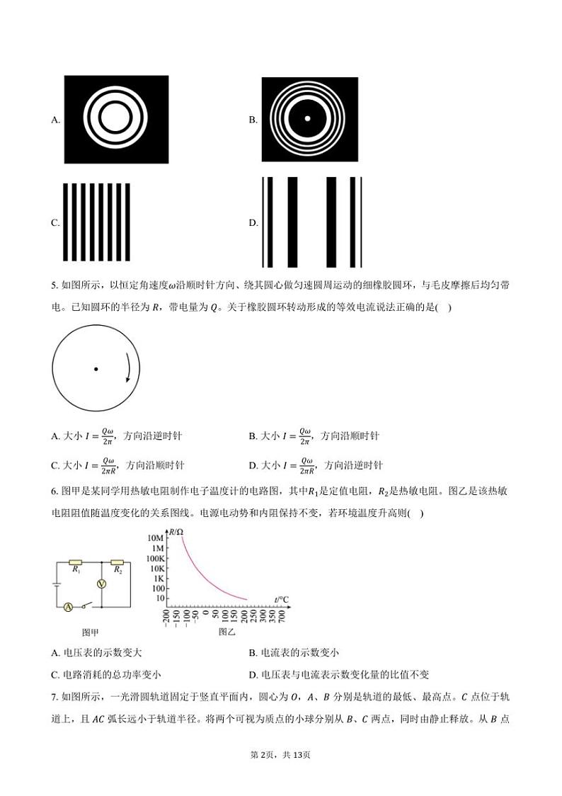 2024～2025学年山东省聊城市高二上期末物理试卷(含解析)第2页
