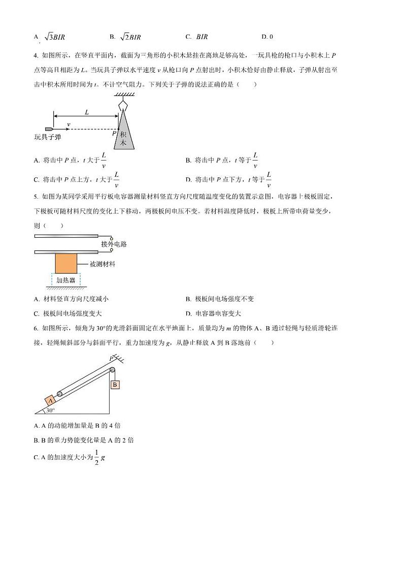 2024～2025学年湖南省邵阳市新邵县高二上期末考试物理试卷(含答案)第2页