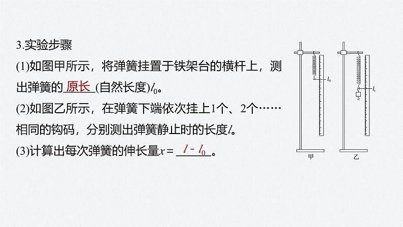 第三章 2　第2课时　实验：探究弹簧弹力与形变的关系第7页