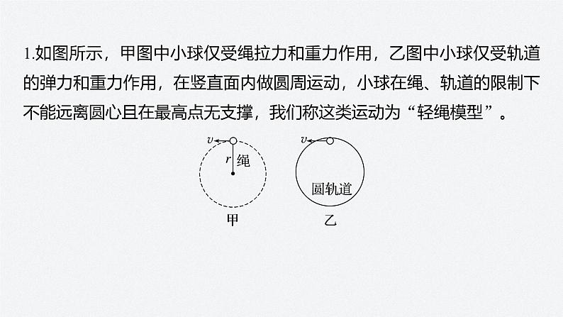 第二章 专题强化　竖直面内的圆周运动（课件）第6页