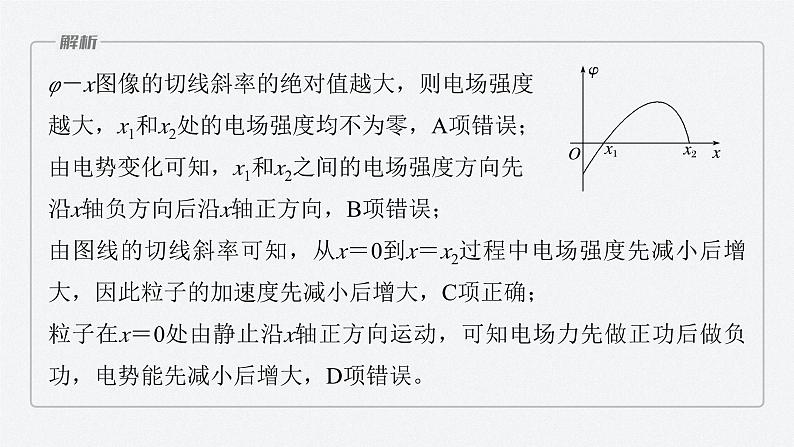 第一章 专题强化4　电场中的图像问题（课件）第8页