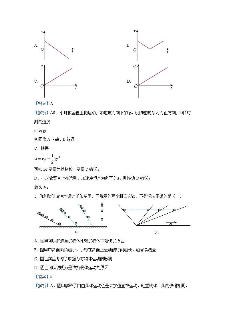 江西省多校联考2024-2025学年高一(上)期末考试物理试卷（解析版）第2页