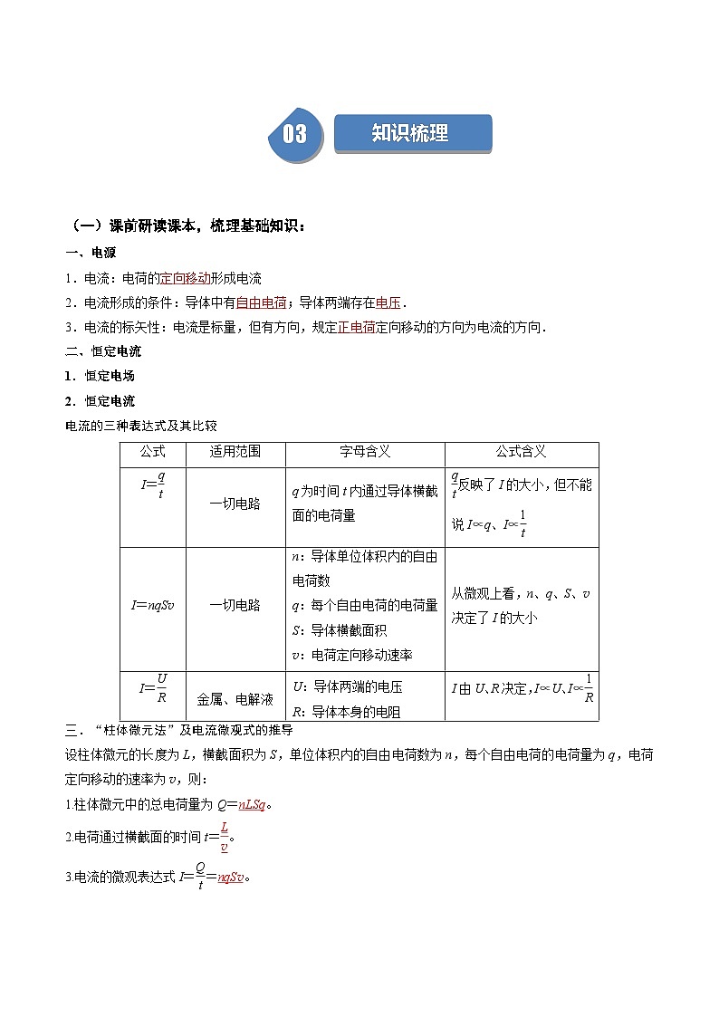 人教版高中物理(必修三)同步讲与练11.1 电源和电流 （解析版）第2页
