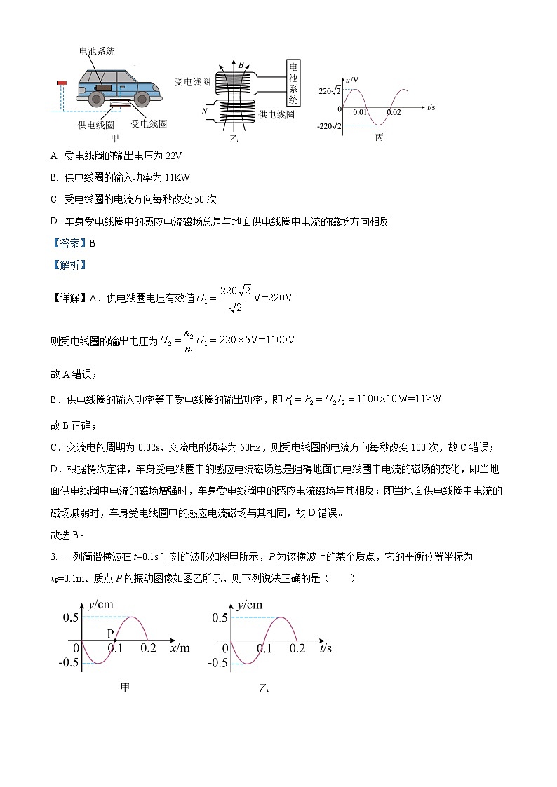 河南省三门峡市2024-2025学年高二上学期1月期末物理试题（解析版）第2页